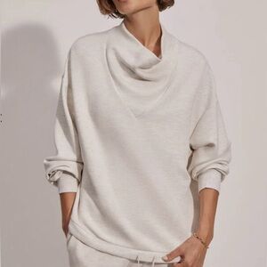 Varley Women’s Betsy Funnel-Neck Sweatshirt Ivory Marl M